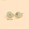 Estilo Chino Nuevo Estilo Chino Botones Cheongsam Verde Jade Natural Botones de Vidrio Resina Dinastía Han Traje Tang Camisa Botones Decorativos