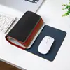 Mouse pad de couro simples, tamanho pequeno, tapete de mesa de cor sólida, tapete para laptop para jogos, mouse pad de e-sports