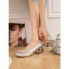 Zapatos Pequeños de Cuero con Faldas, Zapatos de Punta con Tacón Grueso Estilo Hada, Zapatos Planos de Moda Estilo Coreano para Mujer, Estilo Caliente Otoño 2025