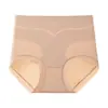 Pantaletas Moldeadoras Ligeras de Cintura Alta para Mujer, Moldeado Corporal, Levantamiento de Glúteos, Control de Vientre, Entrepierna de Seda, Sin Costuras, Borde Antirrodamiento, Pantaletas Triángulo de Capa Base