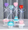 Cinta Decorativa para Pastel Lazo Banderín Color Lentejuelas Globo Fiesta de Cumpleaños Escena de Mesa de Postres Tarjeta