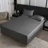 Sábana de Poliéster de Alta Densidad con Raya de Satén de 3 cm, Funda de Almohada, Protector de Colchón de Hotel, Protector de Colchón Simmons