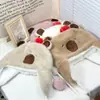 Gorro de Felpa para Esquí de Mujer Cautable Sombrero de Capibara Sombrero Lei Feng de Otoño e Invierno para Mujer Gorro Cálido con Protección para las Orejas