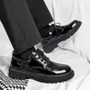 Botas Martin para hombre, zapatos formales estilo británico, zapatos de negocios casuales de suela blanda a la moda para hombre, zapatos versátiles de cuero negro de moda