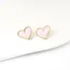 Pendientes de Ojo de Gato con Pasador de Plata 925 Corea del Sur Dongdaemun Temperamento Geométricos con Incrustaciones de Diamantes Pendientes de Tulipan con Ojo de Gato