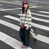 Sudaderas para niña Traje de primavera y otoño 2025 Nuevo Top con capucha coreano para niña Pantalones vaqueros de pierna ancha para niños