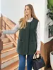 Chaleco Nuevo de Lana de Cordero para Mujer 2026, Chaqueta Corta Versátil sin Mangas de Cuero-Piel Integrada para Otoño e Invierno