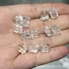 Coleção de Cristal Branco Natural, Contas de Abóbora, Contas de Flor de Maracujá, Acessórios Artesanais, Pulseiras DIY Feitas à Mão, Joias da Moda