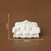 Micro Paisagem Móveis Barrocos Sofá-Cama Modelo Miniatura Casa de Bonecas Decorações DIY Acessórios Mini Enfeites