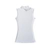 Estilo Europeu e Americano Verão Sexy Spice Girl Gola Alta Meia Manga Cor Sólida Stretch Colete Pequeno Body Slimming Camiseta Básica Justa
