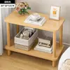 Mesita de noche, Escritorio pequeño de noche, Mesa cuadrada pequeña simple para casa de alquiler, Mesa lateral para sofá, Estante de almacenamiento doméstico simple para dormitorio