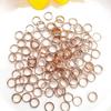 Anel de cobre 14K envolto em ouro com retenção de cor anel fechado feito à mão diy fechamento Círculo colar brincos pulseira fechamento anel de conexão