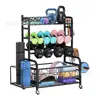 Estante de Almacenamiento Transfronterizo Personalizado para Esterilla de Yoga, Gancho con Rueda para Mancuernas, Pesa Rusa, Rodillo de Espuma, Banda de Resistencia, Estante de Almacenamiento para Fitness