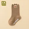 26 Calcetines de Algodón Peinado Estilo Coreano Ins para Bebés Recién Nacidos y Niños Pequeños, Calcetines con Agarre Antideslizante para Aprender a Caminar, Venta al Por Mayor Transfronteriza 3