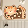 Tapete de Banheiro com Tema de Gato, Tapete Absorvente para Vaso Sanitário, Carpete de Banheiro Antiderrapante de Terra de Diatomáceas
