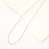 Cadena de Labios Cruzada Cadena Redonda Plana Hueso de Serpiente Cadena Lateral Cadena de Acero de Titanio Chapado en Oro de 18K Electrochapado al Vacío Cadena Venta al por Mayor