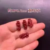 Arena púrpura y dorada de alto contenido natural pez dorado bebé pequeño valiente en la piel del tesoro descanso DIY pulsera accesorios cinabrio rojo mayoreo
