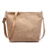 Bolso Nuevo para Mujer Moda Coreana Transfronterizo Negocios Gran Capacidad Terciopelo Color Sólido de Viaje Versátil Bolso de Hombro Bolso Cruzado