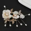 Grampo de Cabelo Vermelho para Banquete de Casamento para Sogra, Coque de Cabelo, Flor de Cabelo, Acessório de Cabelo para Noiva Cheongsam Brindar, Acessório de Grampo de Cabelo, Ornamento de Cabelo para Mãe