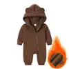 Ropa para Bebé 2026 Primavera y Otoño Nuevo Estilo Mameluco con Forma de Oso Traje Cálido para Gatear Ropa para Bebés Agente Mayorista