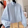Colección Nueva de Primavera/Verano 2026 para Mujer: Chaqueta Hermosa Estilo Coreano de Principios de Primavera, Súper Elegante, Delgada, Cuello Alto, Chaqueta Corta