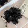 Ligas para el Cabello Florales Lindas Estilo Coreano, Cuerdas para el Cabello de Moda para Mujeres, Bandas para el Cabello Versátiles de Doble Capa, Scrunchies Dulces y Frescos