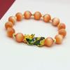 Nuevo brazalete valiente que cambia de color sensible a la temperatura brazalete de piedra ojo de gato de ágata de cristal fabricantes de joyería de oro arena al por mayor en stock