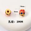Cuentas cloisonné doradas que conservan el color con forma de barril, estilo nacional, esmalte quemado azul, cuentas de tubo, accesorios de joyería para pulsera hecha a mano DIY