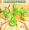 MengMeng Panda Calabaza Fulu Felpa Hebilla de Cuerda Juguete Colgante de Bolsa Base Panda Chengdu Colgante Llavero