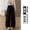 Pantalones cargo tipo cimitarra verde militar para mujer, nuevo estilo otoño 2026, petite, geniales y elegantes, corte holgado, favorecedores, pantalones casuales de pierna ancha