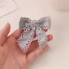 Pinza para el pelo con lazo de encaje estilo coreano, pinza lateral para el pelo de niña, pinza doble para coleta, pinza para flequillo todo a juego, accesorio para el pelo