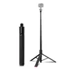 Tripé selfie stick adequado para insta360 DJI Action, haste de extensão fotográfica portátil invisível