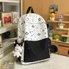 Mochila Nueva Estilosa Estilo Japonés Fresca Dulce Artística Linda Dibujos Animados para Estudiantes de Secundaria y Preparatoria, Mochila Ligera de Viaje