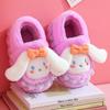 Chinelos de Algodão de Inverno para Crianças Meninos e Meninas Forrados com Lã Conforto Caseiro Sapatos de Algodão Desenho Animado para Crianças Sola Macia Antiderrapante Chinelos de Algodão para Bebê