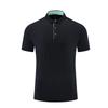 Camisa Polo de Treinamento Fitness de Verão de Lapela de Seda Gelada de Alta Qualidade, Respirável, para Corrida Esportiva, Secagem Rápida, Manga Curta