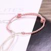 Pulsera Casual y Fresca de Cuerda Trenzada, Cuerda de Mano Trenzada Fina, Producto Semiterminado, Cuentas para Usar, Hebilla de Seguridad, Modelo Original Popular Creativo