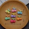 Árbol Mini Cereza Colorido Parches para Dedos Accesorios Pasador Joyería DIY Pegamento en Crema Ropa Zapatos y Sombreros Juguetes Accesorios