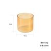 Portavelas de Vidrio Transparente Redondo de Alta Gama Taza para Velas DIY Velas Aromáticas de Colores Recipiente Decoración para Bar Restaurante