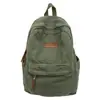 Mochila de Lona Lavada Estilo Nuevo para Mujer, Nicho de Preparatoria y Secundaria Estilo Ins Japonés Simple de Gran Capacidad Mochila de Moda