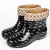 Zapatos Impermeables para Mujer Adulta Crystal Antideslizantes Botas de Lluvia 2026 Botas de Lluvia Cortas