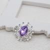 Pin de aleación de girasol con gota de agua de venta caliente, pequeño colgante, decoraciones para ropa, sombrero, pasador para el cabello, broche, zapatos, accesorios DIY