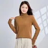 Suéter de Punto de Lana Merino y Cachemira de una Sola Pieza para Mujer, Estilo Otoño e Invierno, Suave y Elegante, Suéter Cálido