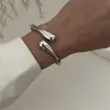 Pulsera Geométrica Exagerada con Cortes Personalizados Transfronteriza Europea y Americana Moda Industria Pesada Diseño de Nicho Aleación Fotosensible Pulsera