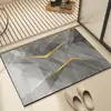 Alfombrilla de Baño Estilo Wabi-Sabi, Alfombrilla de Baño Absorbente de Agua y Secado Rápido de Lodo Diatomeas, Alfombrilla Antideslizante para el Hogar, Fácil de Cuidar y Cortable