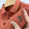 (Se admite la entrega en una sola pieza) Camiseta de manga corta para hombre de verano bordada talla grande polo shirt moderna de negocios Comercio exterior Al por mayor
