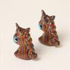 Madera Arcoíris Tallado Color Unicornio Caballo Colgante Lindo Creativo DIY Joyería Accesorios Colgante Cadena de Teléfono Móvil Pequeños Accesorios