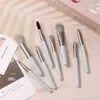 Set de 8 Brochas de Maquillaje Macaron, Set Completo de Brochas para Sombra de Ojos y Rubor, Herramientas de Belleza, Set de Brochas de Maquillaje Transfronterizo