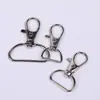 Suministro Listo de Anzuelo de Boca de Pez Cola D de Metal Hebilla Colgante de Aleación de Zinc Joyería Manualidad DIY Llavero Hebilla de Gancho Giratorio