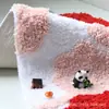Alfombrilla de Toilet Toilette de Peluche de Dibujos Animados Juego de Tres Piezas Cubierta de Asiento de Inodoro Gruesa y Cálida Alfombrilla de Piso en Forma de U para Baño Cubierta de Asiento de Inodoro En Stock