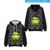 Suministro de sudadera con capucha casual con estampado digital 3D de Halloween transfronterizo